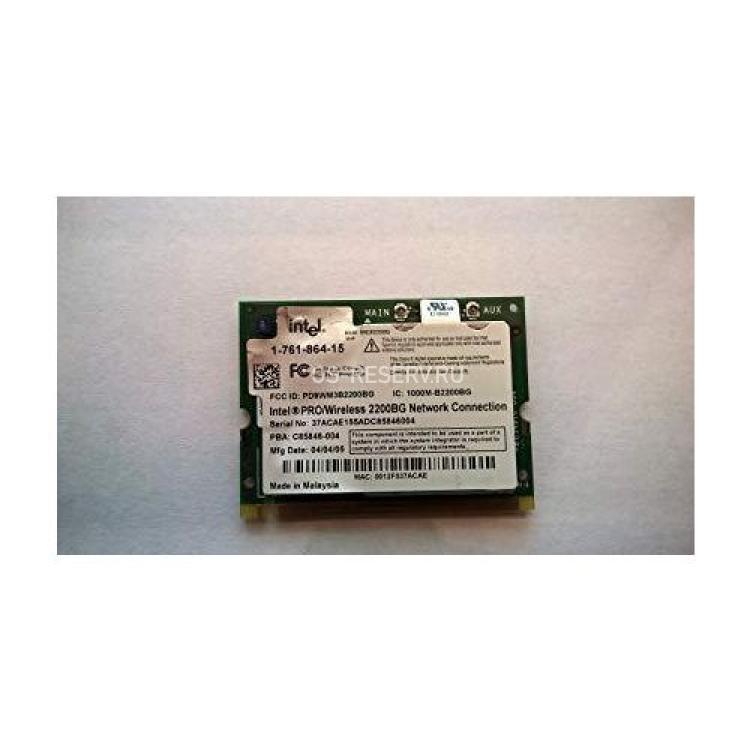 Модуль WiFi Intel PRO/Wireless 2200BG 802.11b/g 54MBit/s miniPCI(WM3B2200BG)