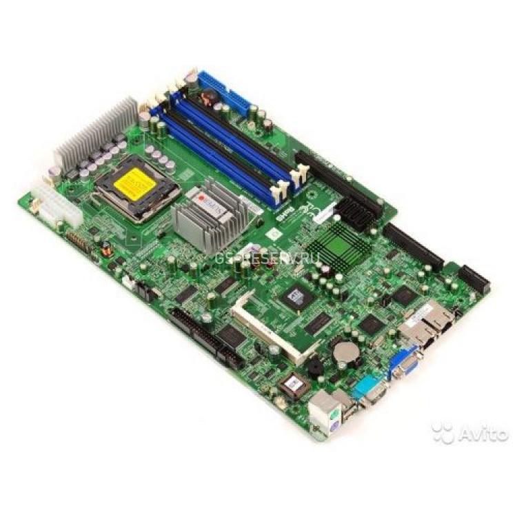 Материнская Плата Supermicro iE3010 S775 4DualDDRII-667 4SATAII U100 PCI-E16x&Riser PCI-E8x&Riser PCI-E1x&Riser 2LAN1000 SVGA BladeATX 1U(PDSMU)