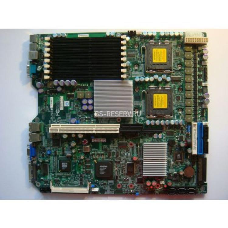 Материнская Плата Supermicro i5000P Dual Socket 771 8FBD 2UW320SCSI 6SATAII U100 PCI-E8x/PCI-X Riser SVGA 2xGbLAN E-ATX 1333Mhz 1U(X7DBR-8)