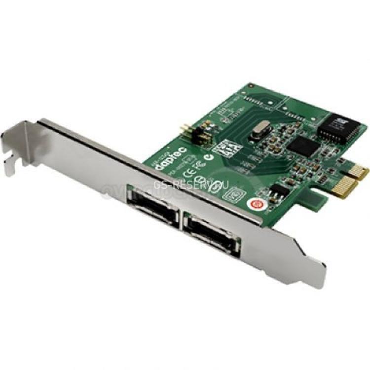 Контроллер RAID SATA Adaptec Silicon Image Sil3132 2x eSATA RAID10 U300 SATAII LP PCI-E1x(2257700-R)