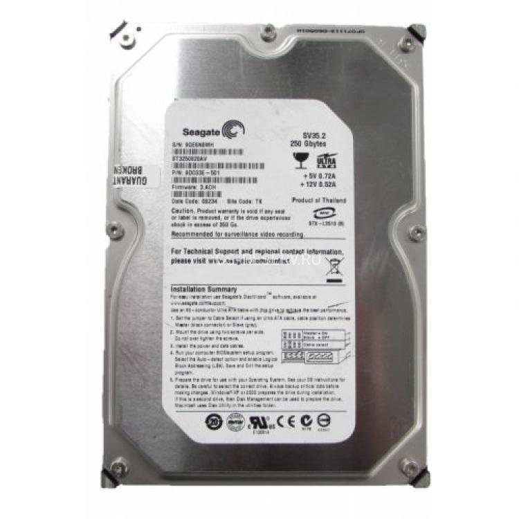 Жесткий Диск Seagate SV35.2 250Gb (U100/7200/8Mb) IDE(ST3250820AV)