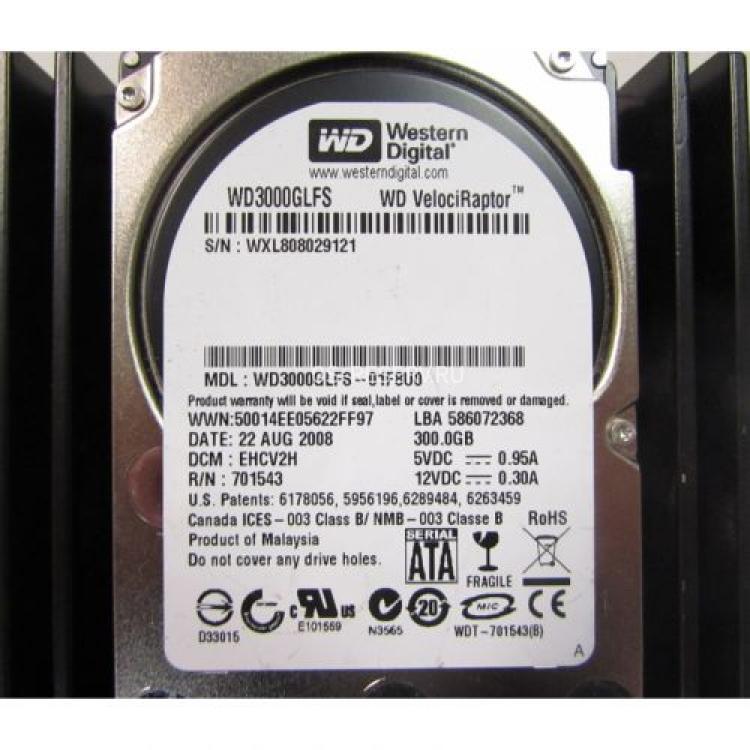 Жесткий Диск Western Digital VelociRaptor 300Gb (U300/10000/16Mb) SATAII 2,5"(WD3000GLFS-01F8U0)
