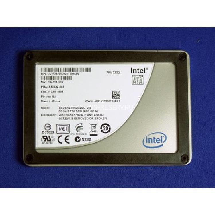 Твердотелый Накопитель SSD Intel SSD X25-M Series 160Gb 250Мб/сек 34nm MLC 3G SATAII 2,5" 7mm(SSDSA2MH160G2K5)