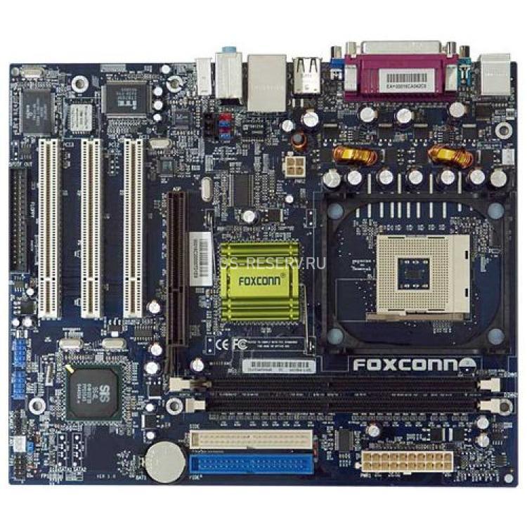 Материнская Плата Foxconn SIS661FX S478 HT 2DDR400 U133 AGP8x 3PCI SVGA AC97 LAN mATX(661FXME)