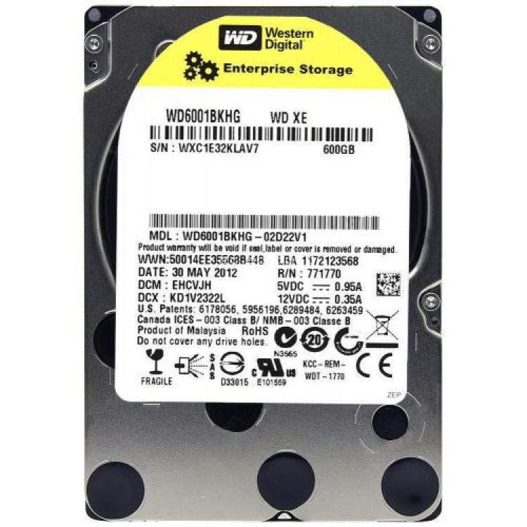 Жесткий Диск Western Digital XE 600Gb (U600/10000/32Mb) RAFF 6G SAS 2,5"(WD6001BKHG)