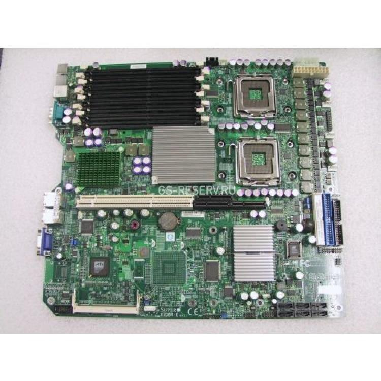 Материнская Плата Supermicro i5000P Dual Socket 771 16FBD 6SATAII U100 PCI-E8x/PCI-X Riser SVGA 2xGbLAN E-ATX 1333Mhz 1U(X7DBR-I+)