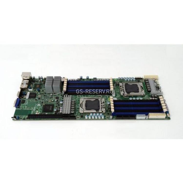 Материнская Плата Supermicro i5520 Dual Socket 1366 12DDR3 6SATAII PCI-E16x Riser SVGA 2xGbLAN BladeATX 6400Mhz 1U-Twin For CSE-808T-1200B CSE-808T-780B CSE-809T-1200B CSE-809T-780B CSE-827H-R1200B CSE-827H-R1400B(X8DTT-F-SG007)