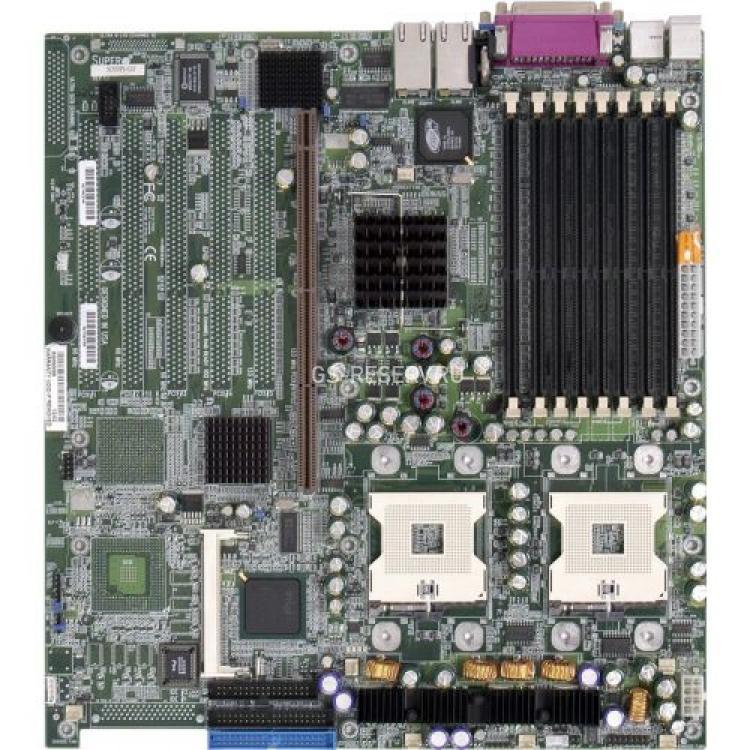 Материнская Плата Supermicro i7501 Dual Socket 604 8DualDDR U100 PCI-X&Riser SVGA 2xLAN1000 E-ATX 1U 533Mhz(X5DPI-G2)