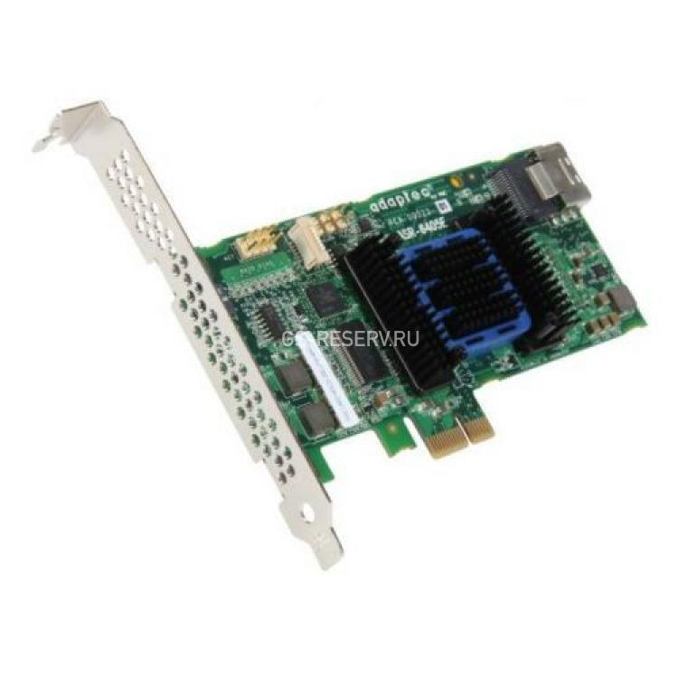 Контроллер SAS Adaptec PMC-Sierra PM8013 2x Core RAID on Chip (ROC) 128Mb DDR2 Int-1xSFF8087 4xSAS/SATA RAID10 U600 6G LP PCI-E4x(ASR-6405E)