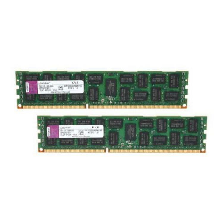 RAM DDRIII-1333 Kingston 16Gb (2x8Gb) 2Rx4 REG ECC PC3-10600R(KVR1333D3D4R9SK2/16G)