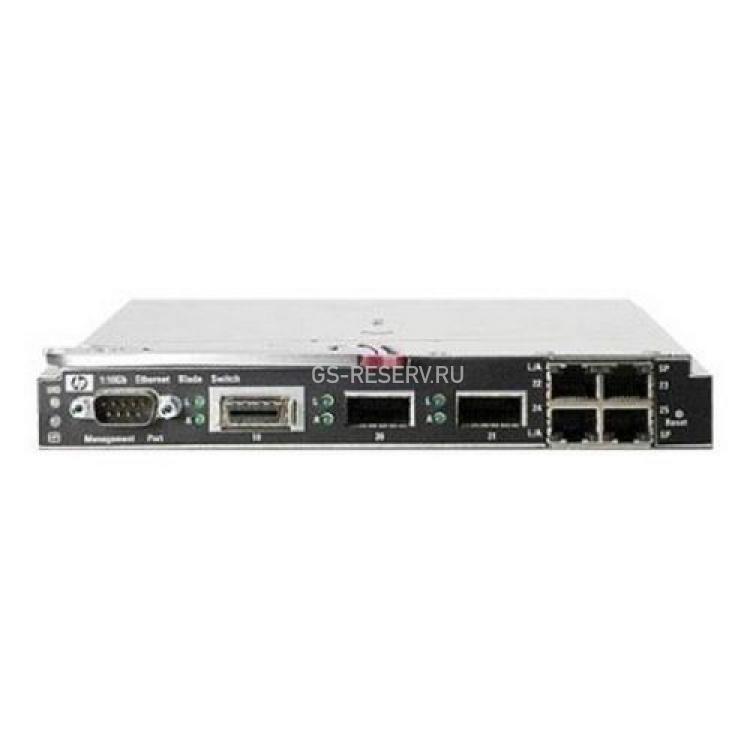 Модуль HP 1:10Gb Ethernet BL-c Switch 10GBe 2xXFP 1xCX4 4xRJ45 RS232 For HP c-Class BladeSystems ProLiant BL2x220c G7 BL2x220c G5 BL260c G5 BL280c G6 420c Gen8 BL460c Gen8 BL460c G7 BL460c G6 BL460c G5 BL460c BL465c Gen8 BL465c G7(438476-001)