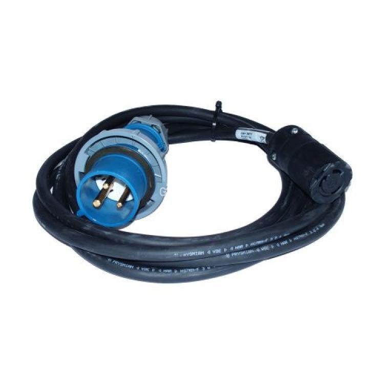 Кабель Питания EMC 250v 30A Single Phase L5-30R To IEC309 332P6 (P+N+G) 640cm/6,4m For EMC Centera Gen4 Gen4LP 40U-C(038-003-440)