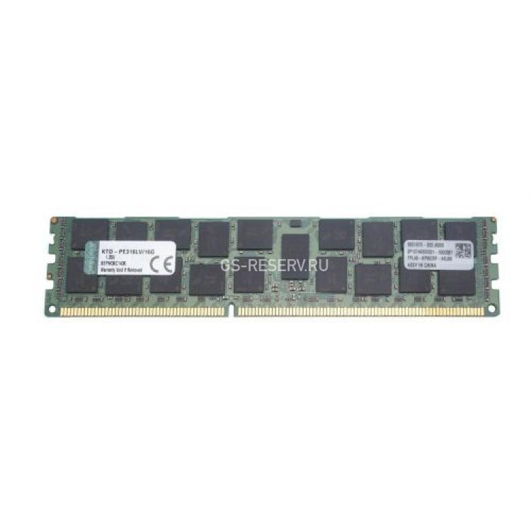 RAM DDRIII-1600 Kingston 16Gb 2Rx4 PC3L-12800R-11 For Dell 370-23373 A6994465 SNP20D6FC/16G(KTD-PE316LV/16G)