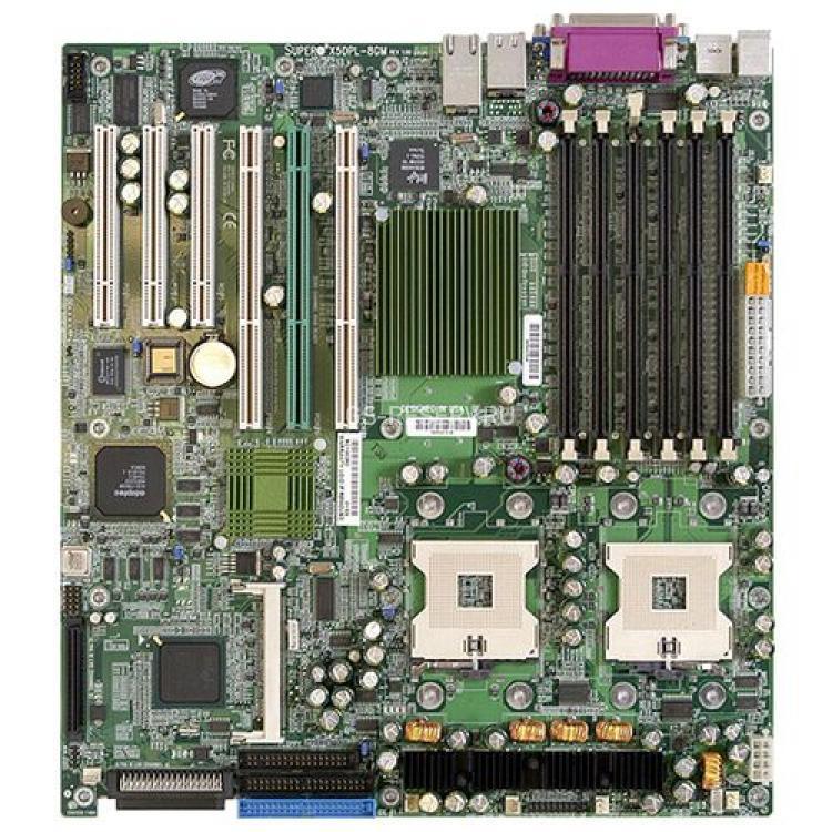 Материнская Плата Supermicro i7501 Dual Socket 604 6DDR 2xUWSCSI320 U100 3PCI64 3PCI SVGA 2xLAN1000 E-ATX 533Mhz(X5DPL-8GM)