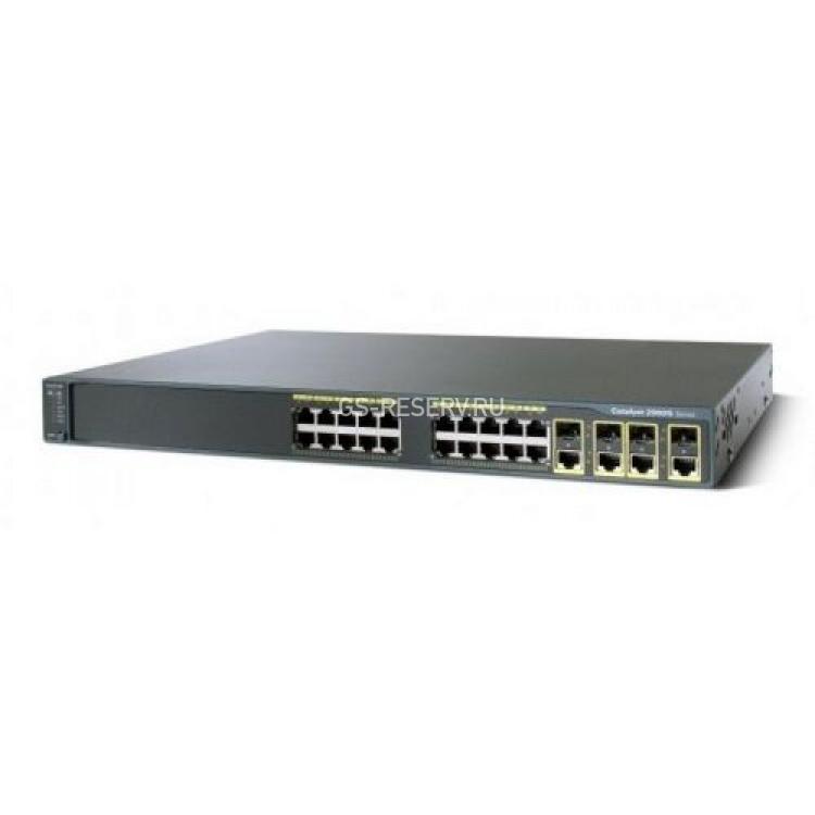 Коммутатор Cisco 64Mb 28port-10/100/1000Mbps 24xRJ45 4xSFP+/RJ45 Layer 2 1U 19"(WS-C2960G-24TC-L=)