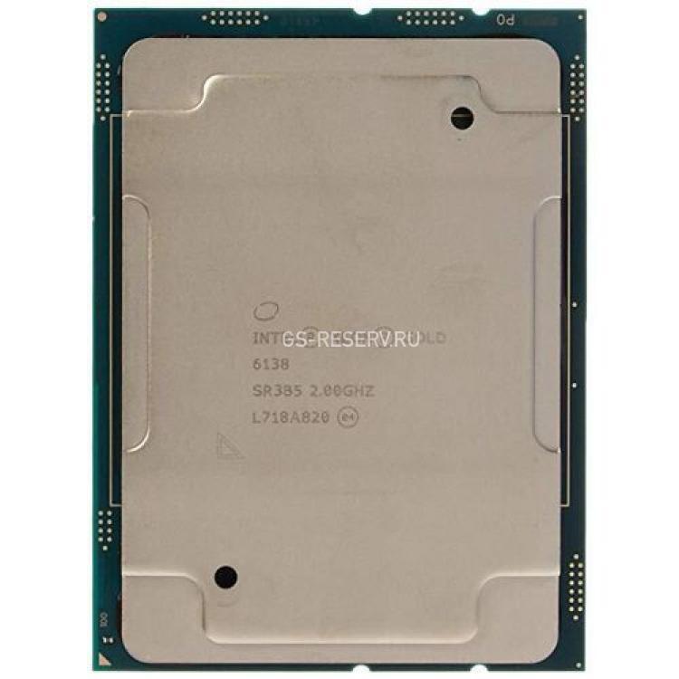 Процессор Intel Xeon Gold 6138 2000(3700)Mhz L3-27,5Mb 10400 16x Core 125Wt Socket LGA3647 Skylake(SR3B5)