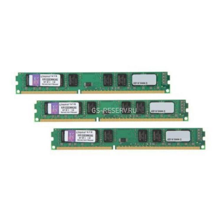 RAM DDRIII-1333 Kingston 6Gb 3x2Gb 2Rx8 PC3-10600U(KVR1333D3N9K3/6G)