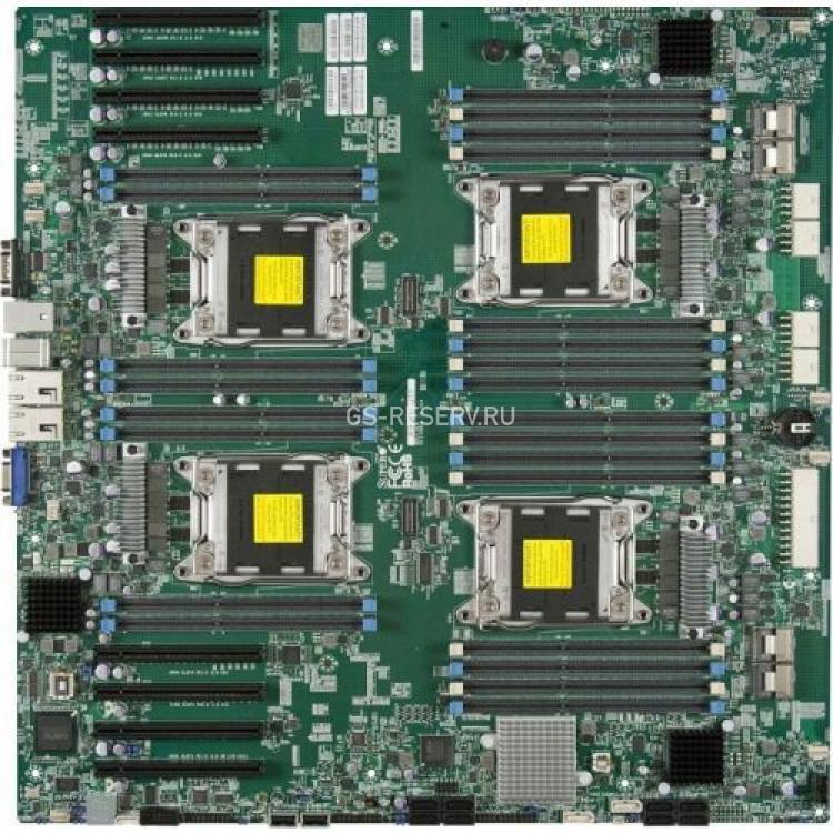 Материнская Плата SuperMicro iC602 Quad Socket 2011 32DDR3 8SAS 2SATAIII 4SATAII 4PCI-E16x 3.0 SVGA 2x10GbLAN IPMI E-ATX 8000Mhz For CSE-818A-1K43LPB CSE-828TQ-R1K43LPB CSE-418E16-R1K62B CSE-418E16-R1K62B2 CSE-748TQ-R1K43B(X9QR7-TF+-B)