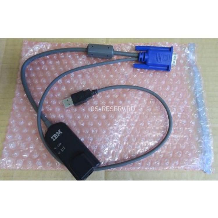 KVM Кабель Lenovo Virtual Media Conversion Option Gen2 (VCO2) KVM Console USB Interface Adapter RJ45 - Video&1xUSB For GCM16 GCM32(46M5383)