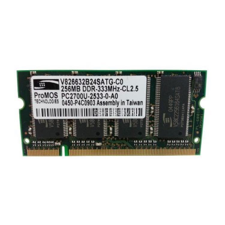 RAM SO-DIMM DDR333 Transcend 256Mb CL2.5 PC2700(V826632B24SATG-C0)