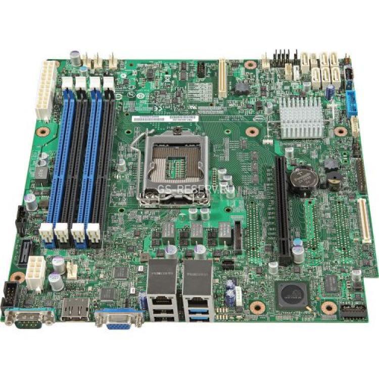 Материнская Плата Intel c226 S1150 4DualDDRIII 6SATAIII PCI-E16x&Riser 2LAN1000 SVGA mATX 1U(G62254-406)