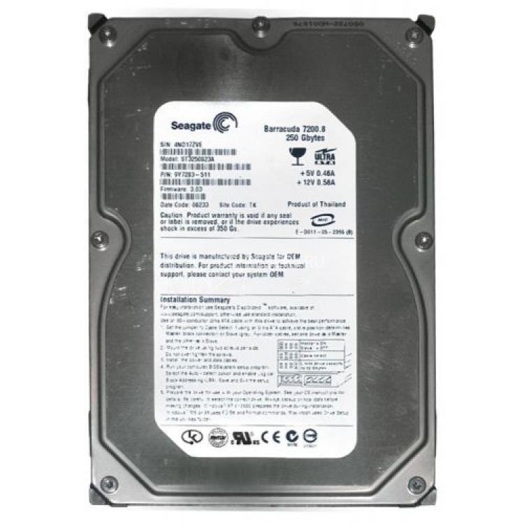 Жесткий Диск Seagate Barracuda 7200.8 250Gb (U100/7200/8Mb) IDE(ST3250823A)