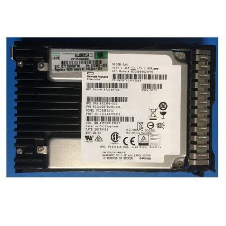 Твердотелый Накопитель SSD SAS HP MO000400JWFWN (Toshiba) 400Gb U1200 12G SAS 2,5" For P2000 G3 MSA2052 MSA2050 MSA2042 MSA2040 MSA2000 MSA1050 MSA1040 D2700 Proliant Gen5 Gen6 Gen7 Gen8 Gen9 Gen10 D6020 Apollo Gen10(797290-B21)