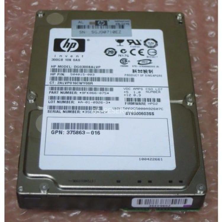 Жесткий Диск HP (Seagate) Savvio 10K.3 ST9300603SS 300Gb (U600/10000/16Mb) Dual Port SAS 2,5" For Gen4 Gen5 Gen6 Gen7(DG0300BALVP)