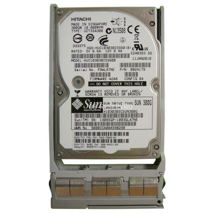 Жесткий Диск Oracle (Sun) (Hitachi) Ultrastar C10K600 HUC106030CSS600 300Gb (U600/10000/64Mb) 6G SAS 2,5"(390-0487-02)