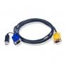 KVM Кабель ATEN SPHD15M-HD15M/USB Монитор+Клавиатура+Мышь USB SPHD15 To DB15+USB Male-Male 1,8m For CS-72A CS-74A CS-72E CS-74E CL-1208 CL-1216 ACS-1208A ACS-1216A(2L-5202UP)