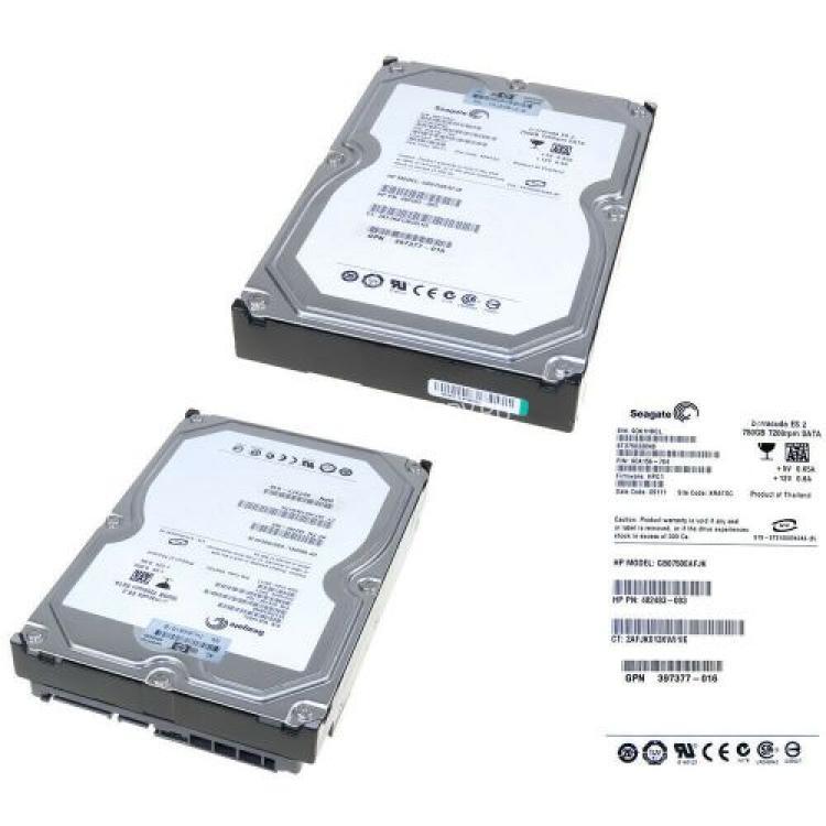 Жесткий Диск HP (Seagate) Barracuda ES.2 ST3750330NS 750Gb (U300/7200/32Mb) NCQ SATAII For Gen5 Gen5p Gen6 Gen7(458930-B21)
