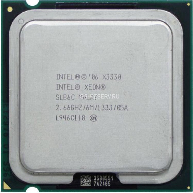 Процессор Intel Xeon 22667Mhz (1333/L2-2x3Mb) Quad Core 95Wt Socket LGA775 Yorkfield(X3330)