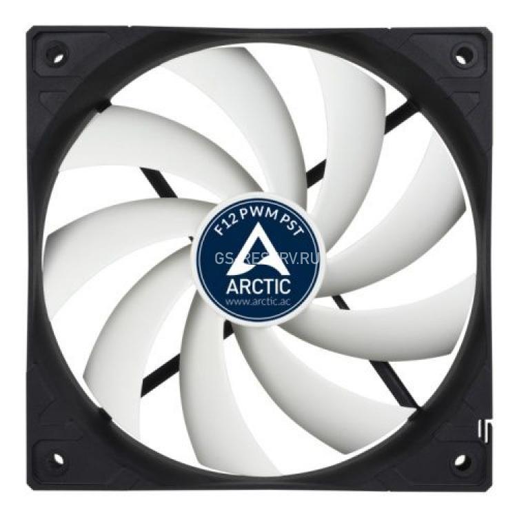 Вентилятор Arctic Cooling F12 PWM 0,32A 12v 1350RPM 53CFM 24.4dBA 120x120x25mm(AFACO-120P0-GBA01)