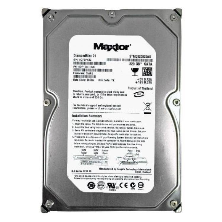 Жесткий Диск Seagate Barracuda 7200.9 320Gb (U300/7200/8Mb) NCQ SATAII(ST3320833AS)