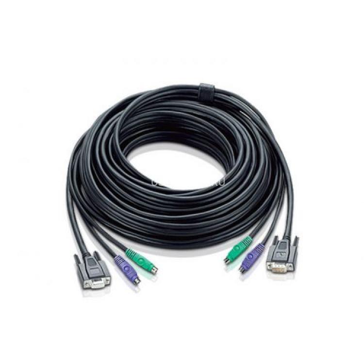 KVM Кабель ATEN HD15M/MD6M/MD6M-HD15F/M Монитор+Клавиатура+Мышь PS/2 DB15+2x6MINI-DIN Male-Female 10m For CE-120 CS-104 CS-122 CS-124 CS-138D CS-154(2L-1010P/C)