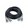 KVM Кабель ATEN HD15M/MD6M/MD6M-HD15F/M Монитор+Клавиатура+Мышь PS/2 DB15+2x6MINI-DIN Male-Female 10m For CE-120 CS-104 CS-122 CS-124 CS-138D CS-154(2L-1010P/C)