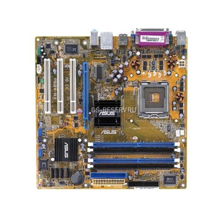 Материнская Плата ASUS i915GV S775 HT 4DualDDR400 4SATA U100 PCI-E16x 3PCI SVGA LAN AC97-8ch mATX(P5GV-MX)