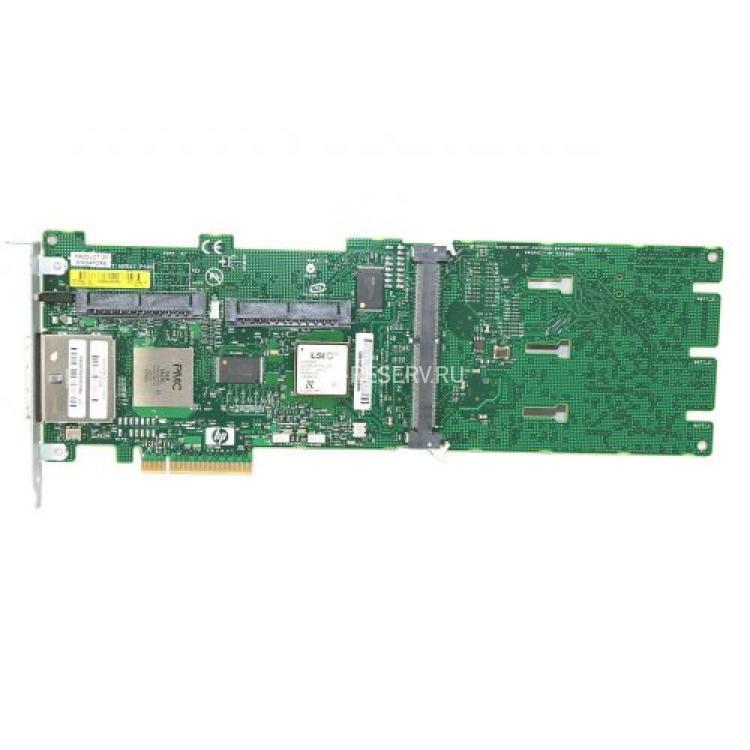 Контроллер SAS RAID HP Smart Array 0(512)Mb Int-2xSFF8484 (32-pin) Ext-2xSFF8088 (miniSAS) 16xSAS/SATA RAID60 U600 PCI-E8x(501575-001)
