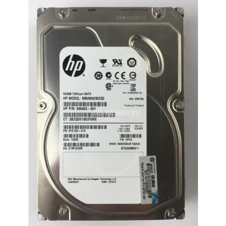 Жесткий Диск HP (Seagate) Constellation ES ST500NM0011 500Gb (U600/7200/64Mb) 6G SATAIII For Gen5 Gen5p Gen6 Gen7(484429-002)