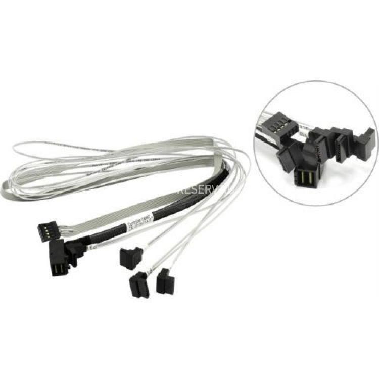 Шлейф SAS Adaptec 1xSFF-8643 (Angled) To 4xSATA (4xSATA Жесткий Диск или Корзина Angled) 12G 80cm/0,8m(CCBL-00129-01-A-R)