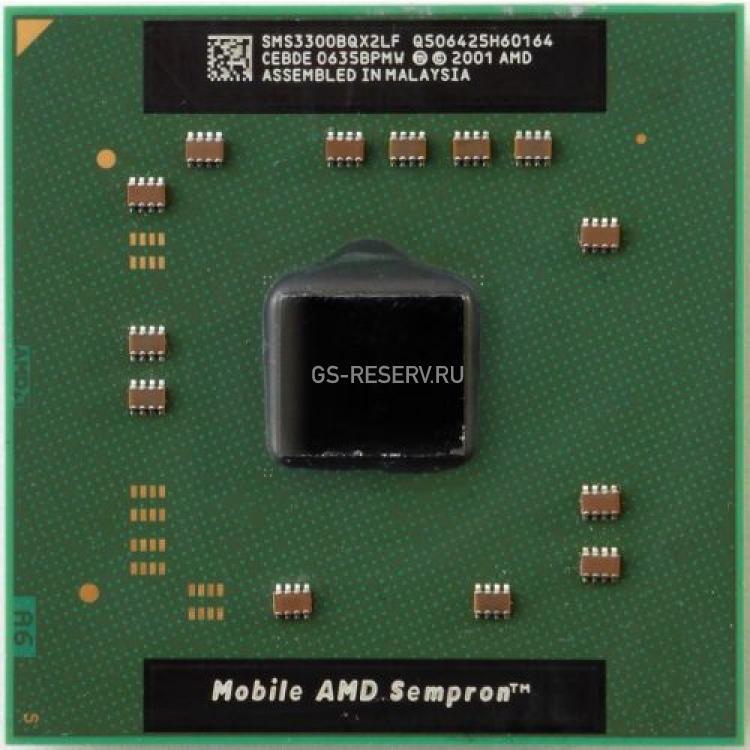 Процессор AMD Sempron Mobile 3300+ 2000Mhz (128/800/1,2v) 25W Socket 754 Roma(SMS3300BQX2LF)