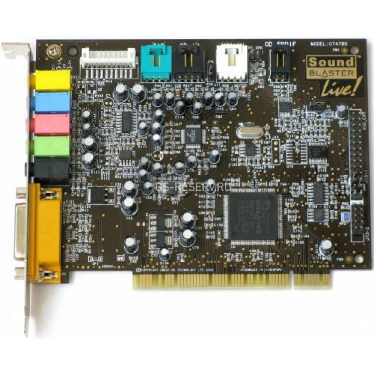 Звуковая карта Creative Live 1024 EMU10K1 4.1 PCI(CT-4780)