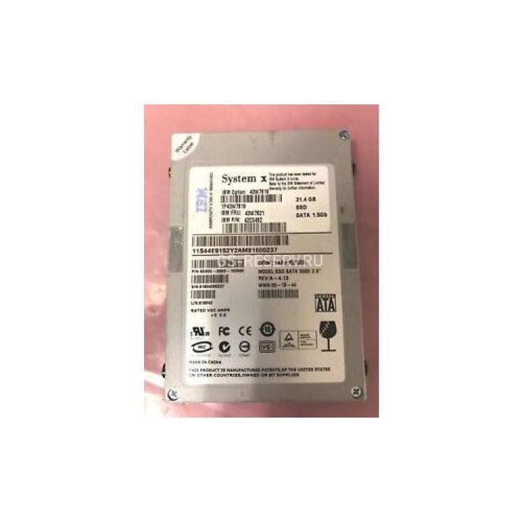Твердотелый Накопитель SSD IBM (Sandisk) SDS5C-032G-103500 31.4Gb SATA U150 2,5" Non Hot-Swap For HS12 HS21 HS21XM LS21 LS22 LS41 LS42(43W7683)