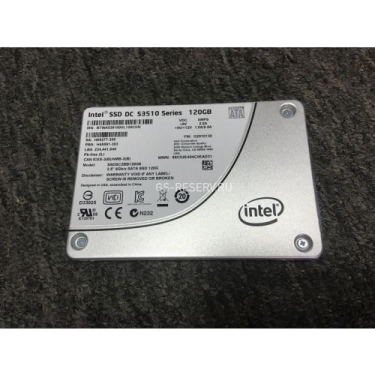 Твердотелый Накопитель SSD Intel SSD DC S3510 Series 120Gb 475Мб/сек TRIM MLC 6G SATAIII 2,5" 7mm(H69277)
