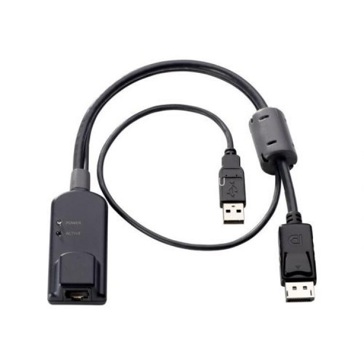 KVM Кабель HP KVM Console USB/Display Port Interface Adapter RJ45 - 1xDP&1xUSB For Server Console G2 Switch(820457-001)
