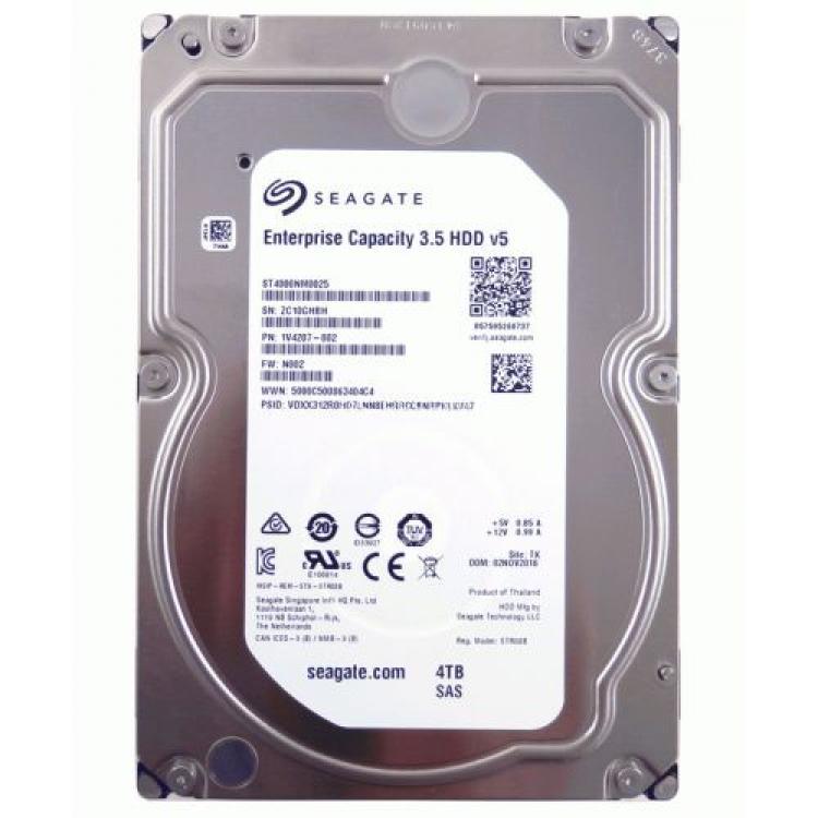 Жесткий Диск Seagate Enterprise Capacity 3.5 HDD v5 4Tb (U1200/7200/128Mb) 512n 12G SAS 3,5"(ST4000NM0025)