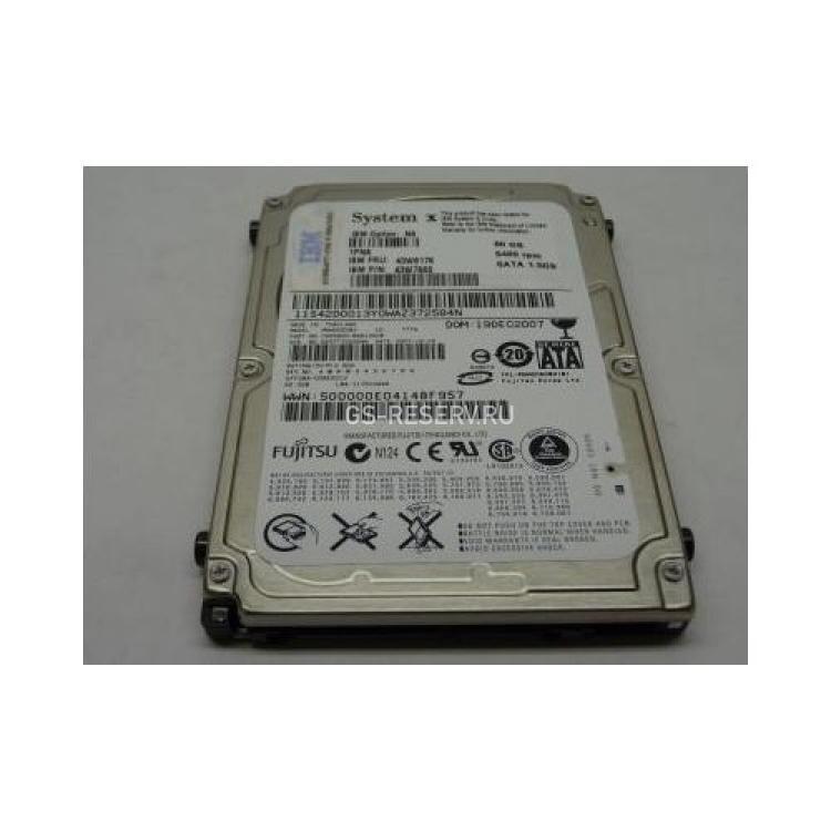 Жесткий Диск IBM Eserver xSeries 60Gb (U150/5400) SATA 2,5" Non Hot-Swap For HC10(43W6176)