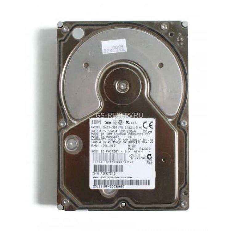 Жесткий Диск IBM Ultrastar 18ES 9,1Gb (U2/7200/2Mb) 68pin U2SCSI(25L1810)