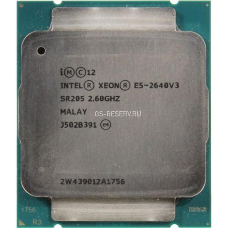 Процессор Intel Xeon E5 2600(3400)Mhz (8000/L3-20Mb) 8x Core 90Wt Socket LGA2011-3 Haswell(E5-2640 V3)