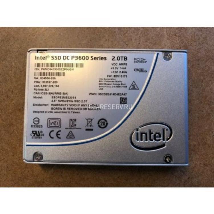 Твердотелый Накопитель SSD Intel SSD DC P3600 Series 2Tb 4Гб/сек TRIM MLC PCI-E4x 3.0 2,5" 15mm(934674)